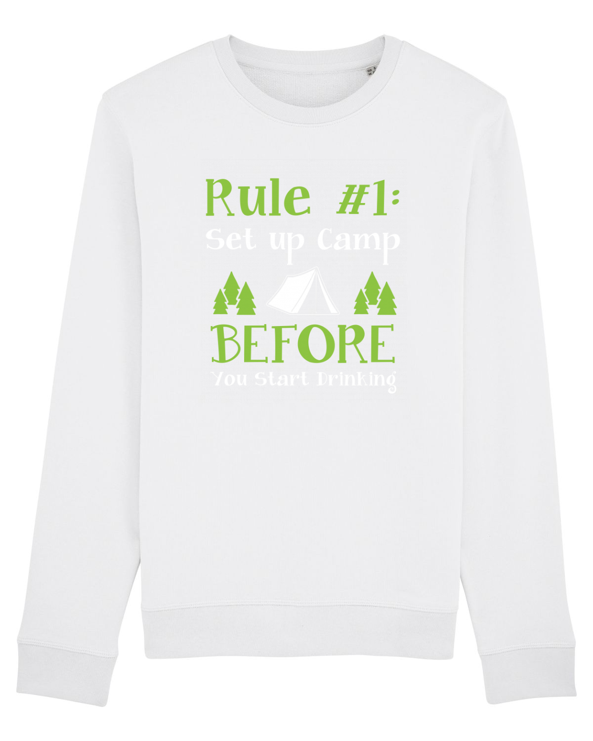 Bluză mânecă lungă Unisex Rise White