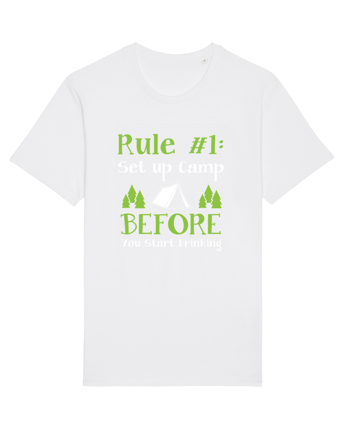 Tricou mânecă scurtă Unisex Rocker White