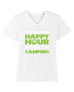CAMPING Tricou mânecă scurtă guler V Bărbat Presenter