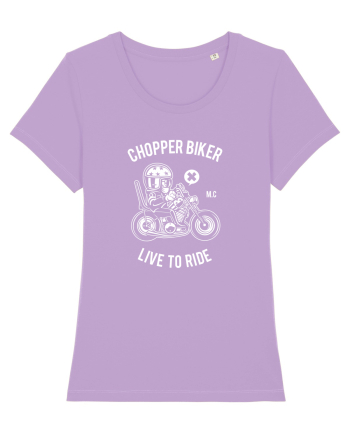 Chopper Biker White Lavender Dawn