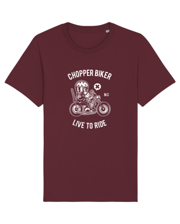 Chopper Biker White Burgundy