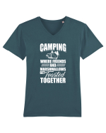 CAMPING Tricou mânecă scurtă guler V Bărbat Presenter