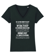 CANCER FIGHTING Tricou mânecă scurtă guler V Damă Evoker