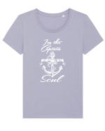 CAPTAIN Tricou mânecă scurtă guler larg fitted Damă Expresser