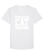 CAT MOM Tricou mânecă scurtă guler larg Bărbat Skater