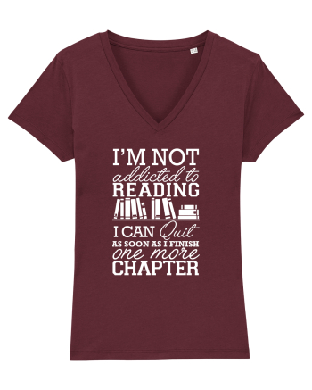 READING BOOKS Burgundy