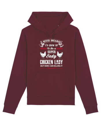 CHICKEN LADY Burgundy