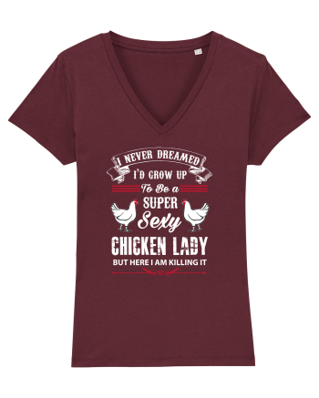 CHICKEN LADY Burgundy
