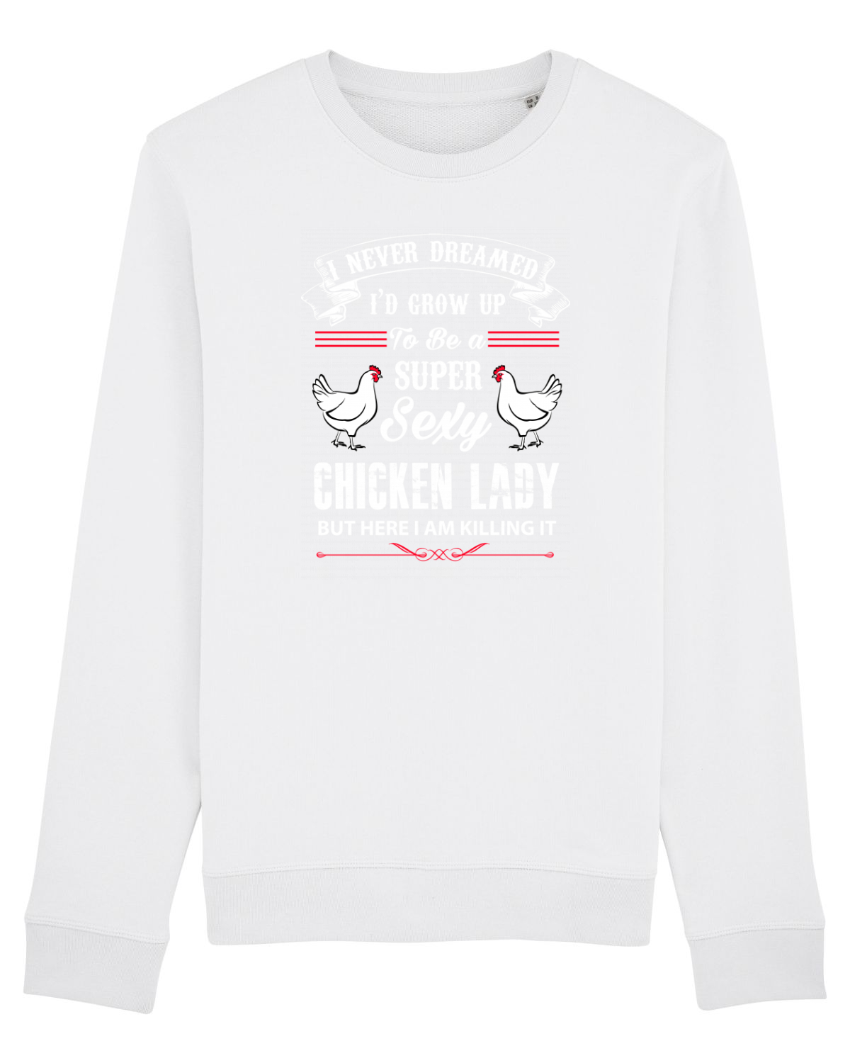 Bluză mânecă lungă Unisex Rise White