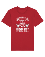 CHICKEN LADY Tricou mânecă scurtă Unisex Rocker