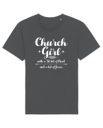CHURCH GIRL Tricou mânecă scurtă Unisex Rocker