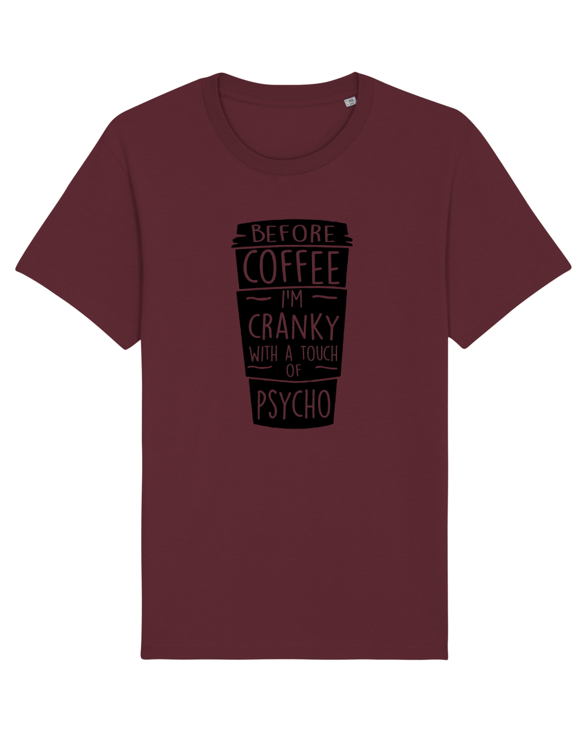 Tricou mânecă scurtă Unisex Rocker Burgundy