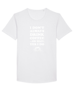 COFFEE Tricou mânecă scurtă guler larg Bărbat Skater