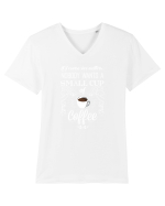COFFEE Tricou mânecă scurtă guler V Bărbat Presenter