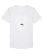 COFFEE Tricou mânecă scurtă guler larg Bărbat Skater