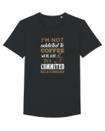COFFEE Tricou mânecă scurtă guler larg Bărbat Skater