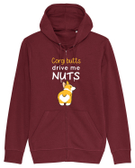 CORGI BUTTS Hanorac cu fermoar Unisex Connector