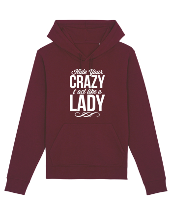 CRAZY LADY Burgundy
