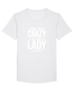 CRAZY LADY Tricou mânecă scurtă guler larg Bărbat Skater