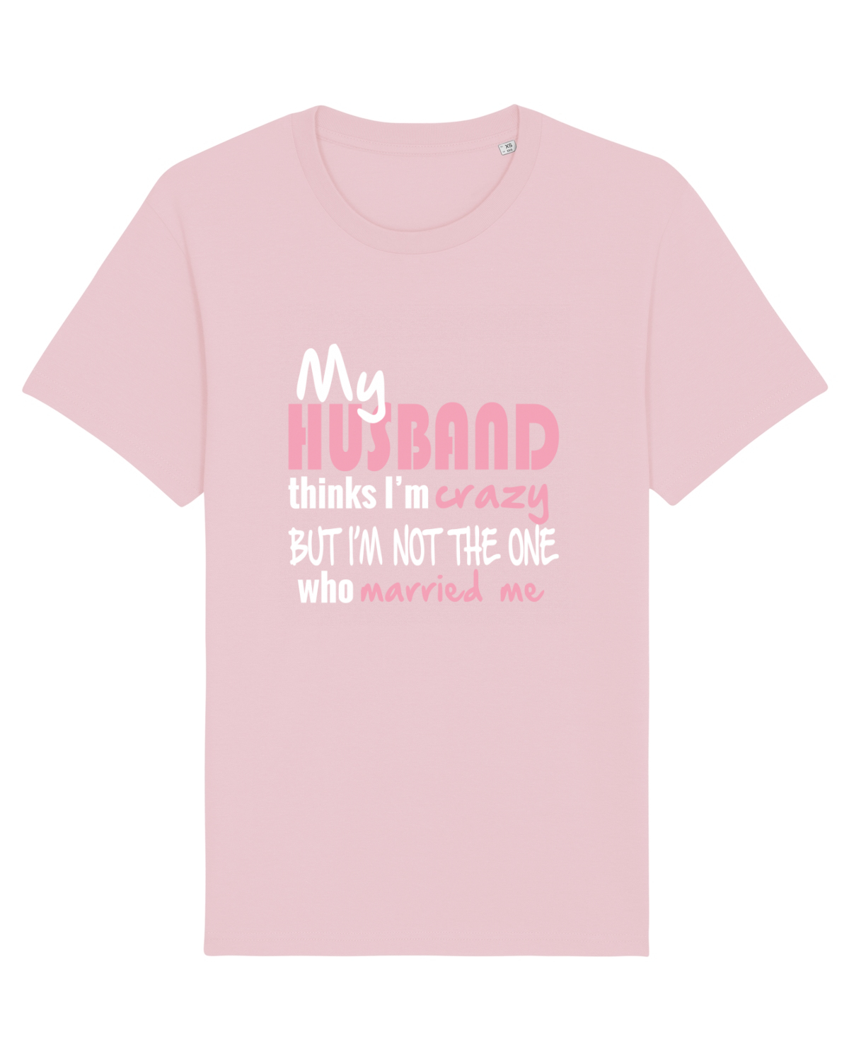 Tricou mânecă scurtă Unisex Rocker Cotton Pink