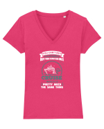 CRUISE Tricou mânecă scurtă guler V Damă Evoker