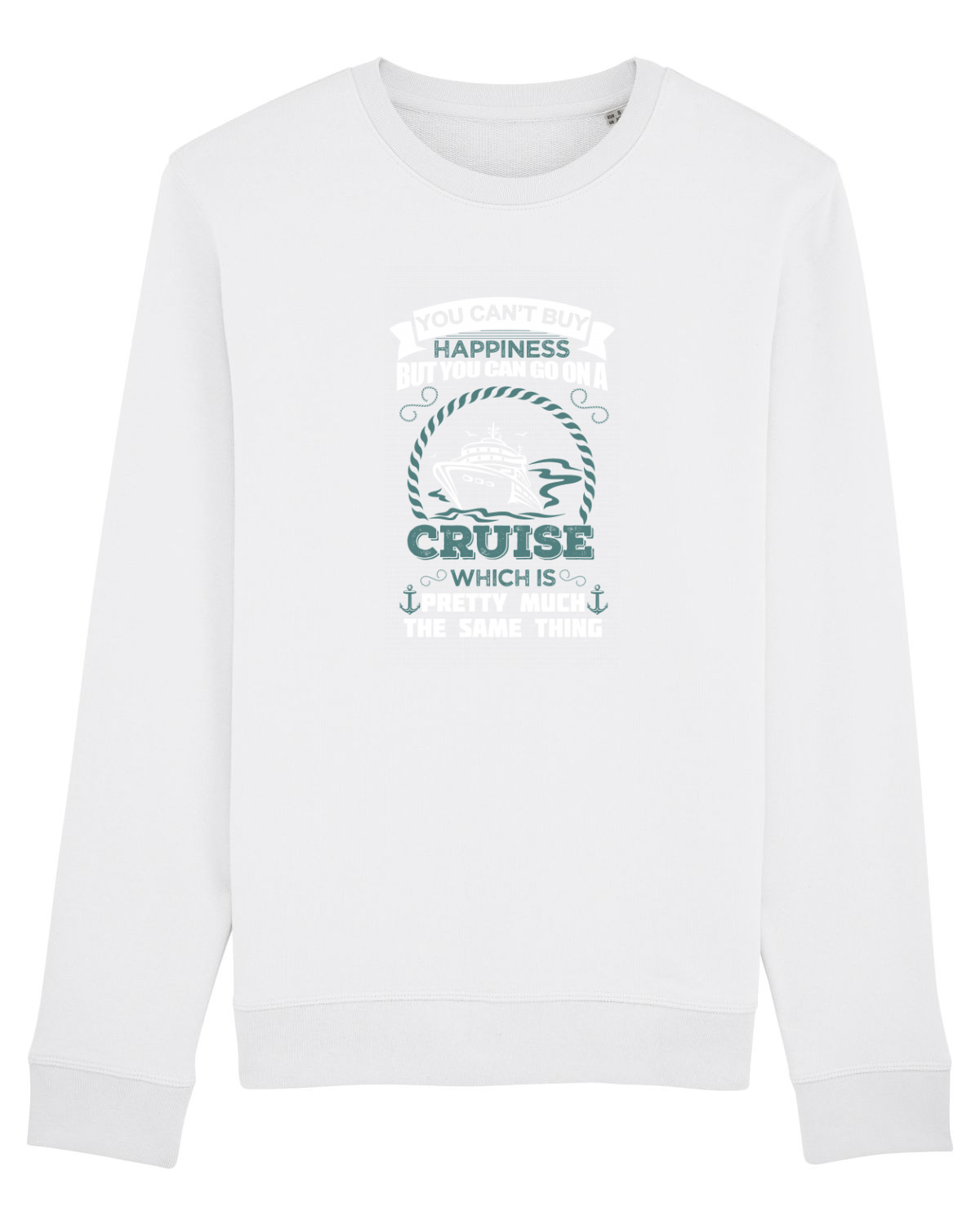 Bluză mânecă lungă Unisex Rise White