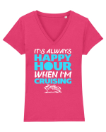 CRUISE Tricou mânecă scurtă guler V Damă Evoker