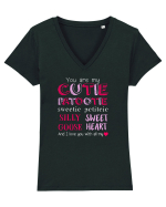 LOVE Tricou mânecă scurtă guler V Damă Evoker