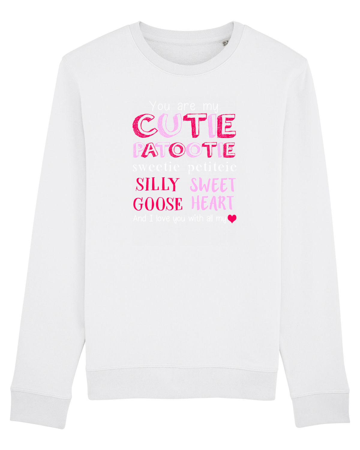 Bluză mânecă lungă Unisex Rise White
