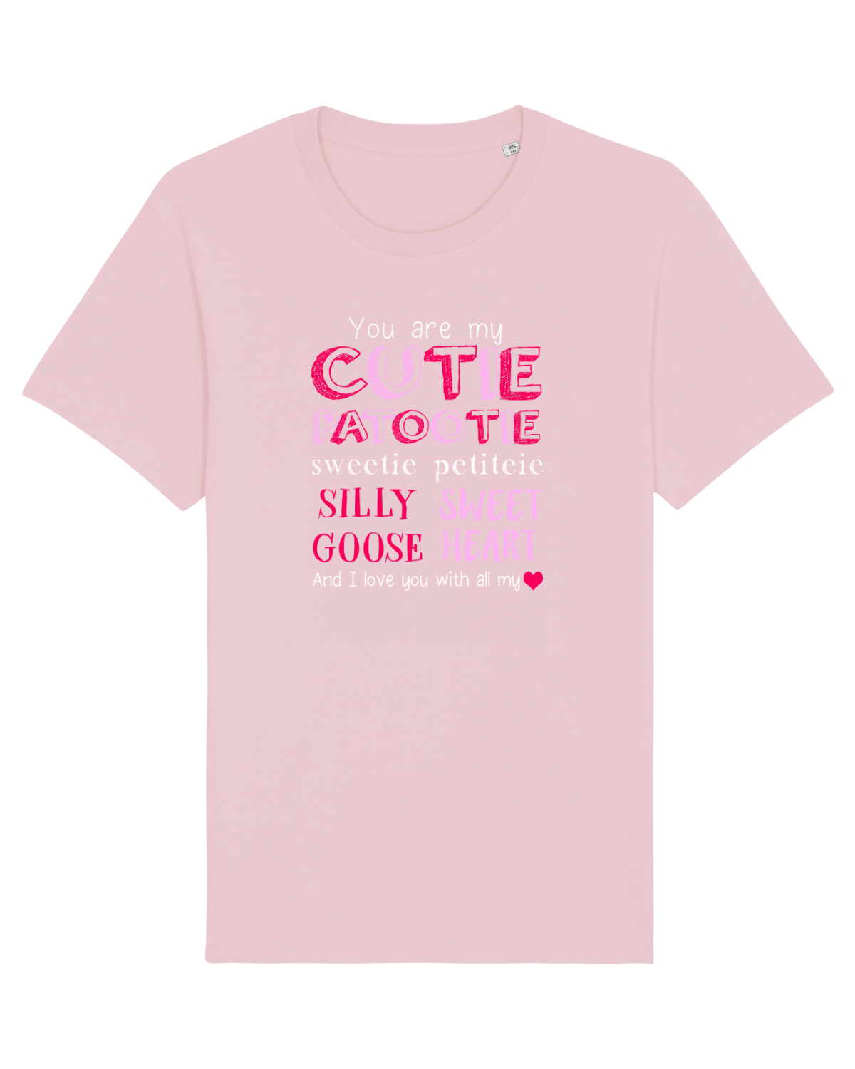 Tricou mânecă scurtă Unisex Rocker Cotton Pink