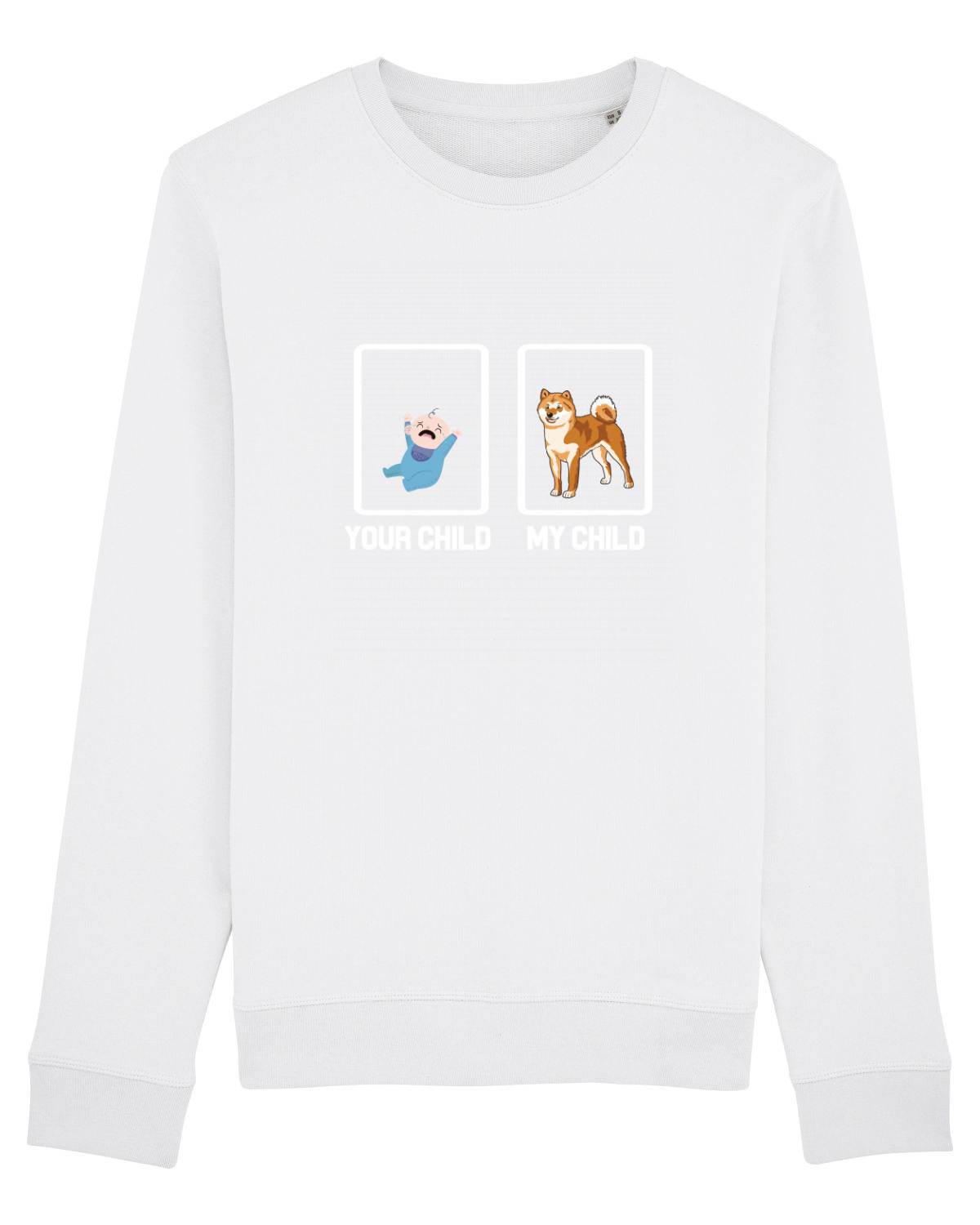Bluză mânecă lungă Unisex Rise White