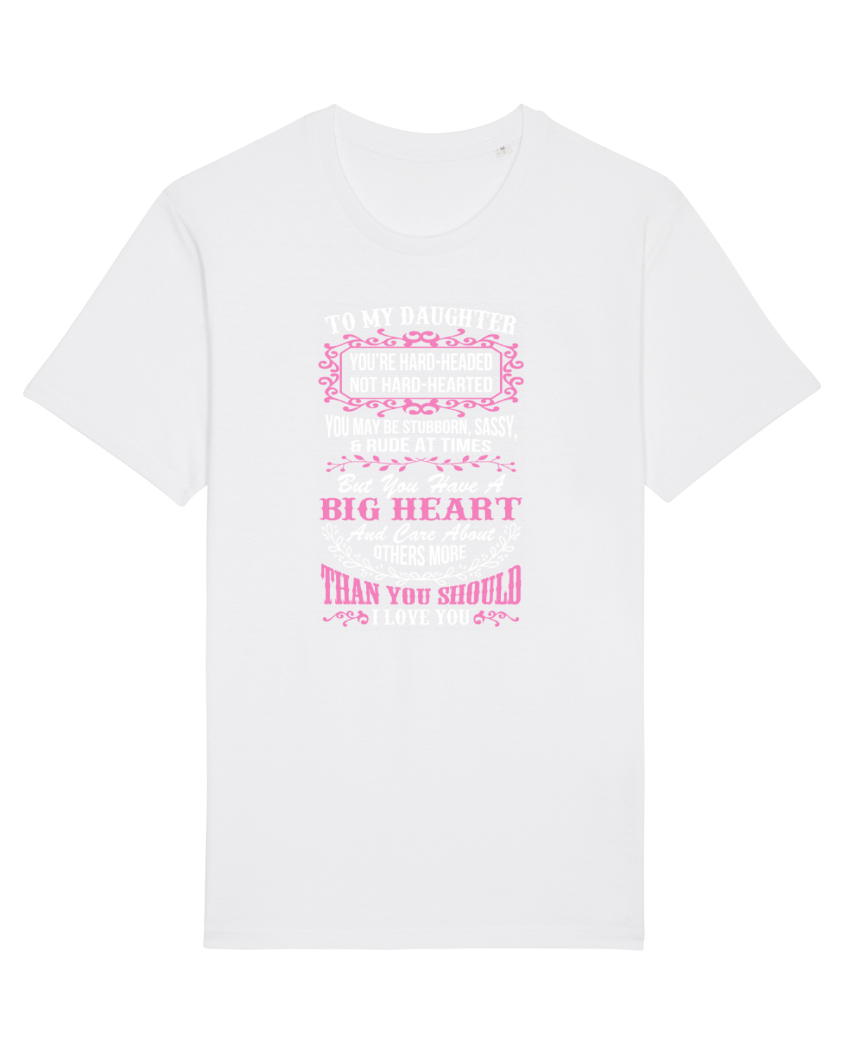 Tricou mânecă scurtă Unisex Rocker White