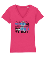 STRONG Tricou mânecă scurtă guler V Damă Evoker