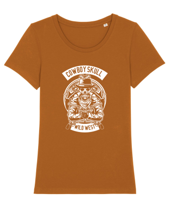 Cowboy Skull White Roasted Orange