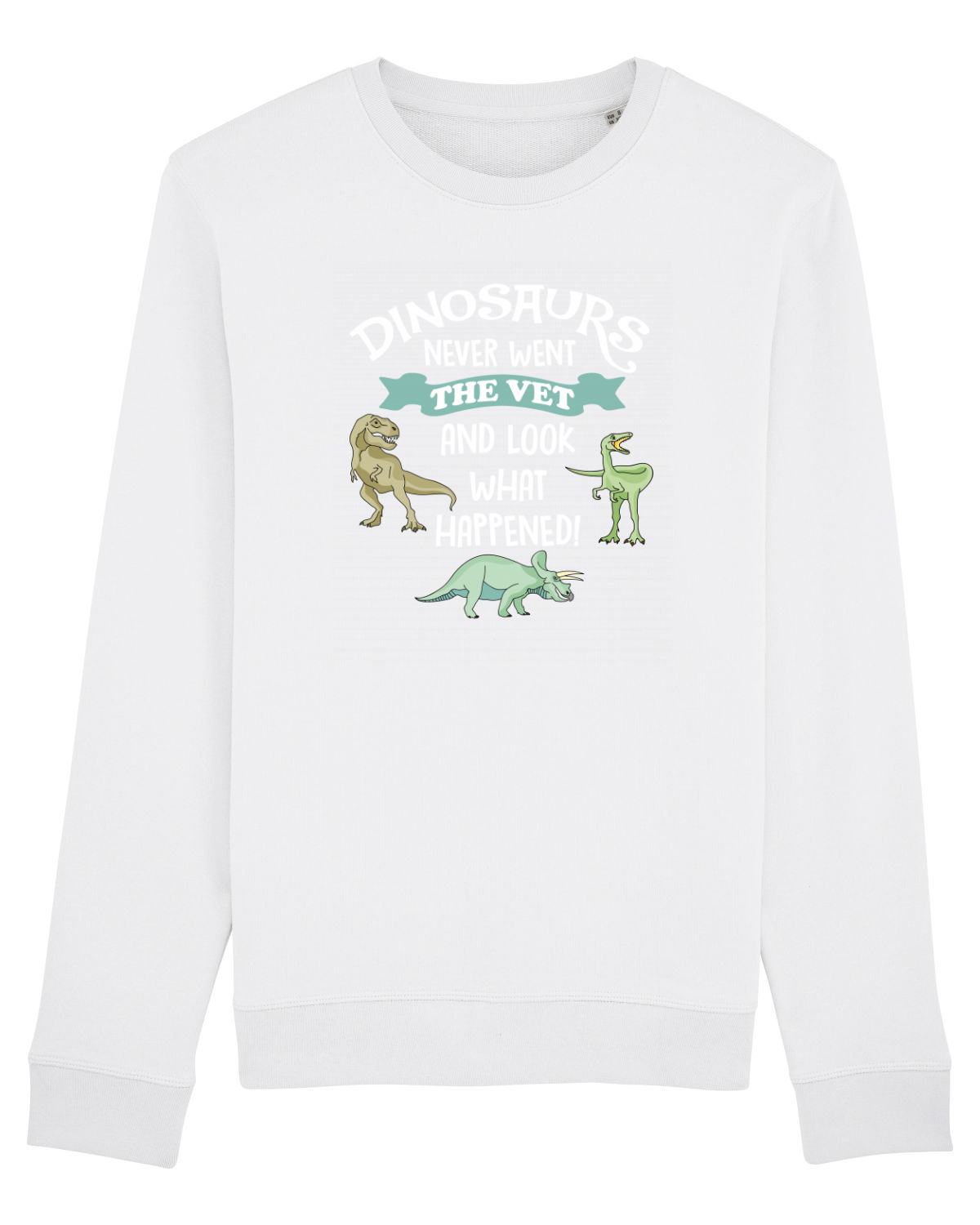 Bluză mânecă lungă Unisex Rise White