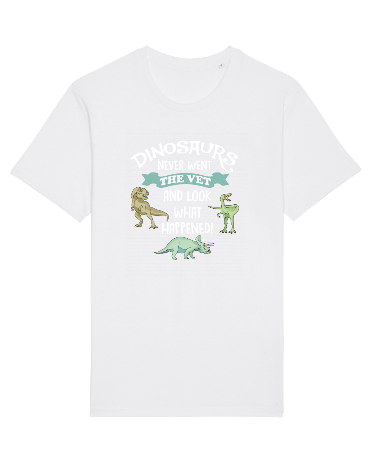 Tricou mânecă scurtă Unisex Rocker White
