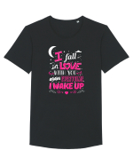 LOVE Tricou mânecă scurtă guler larg Bărbat Skater