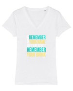 BARMAN Tricou mânecă scurtă guler V Damă Evoker