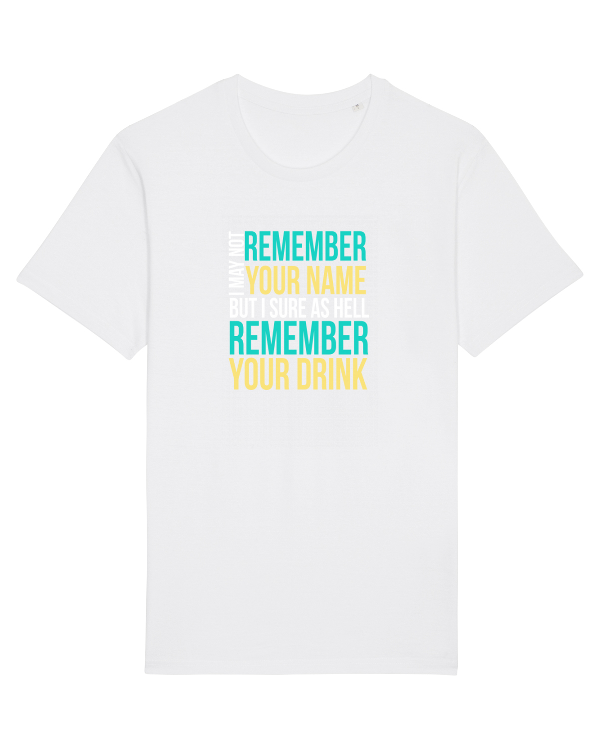 Tricou mânecă scurtă Unisex Rocker White