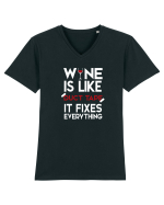 WINE Tricou mânecă scurtă guler V Bărbat Presenter