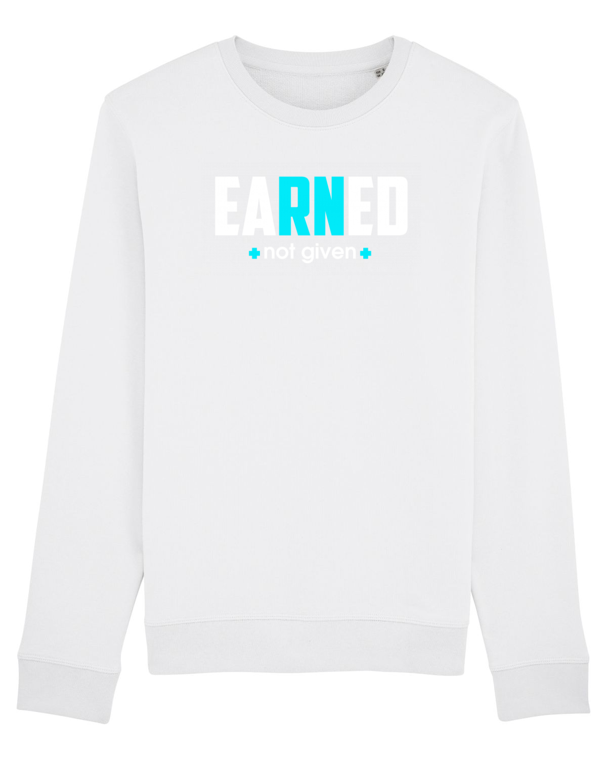 Bluză mânecă lungă Unisex Rise White