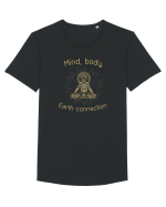 YOGA Tricou mânecă scurtă guler larg Bărbat Skater