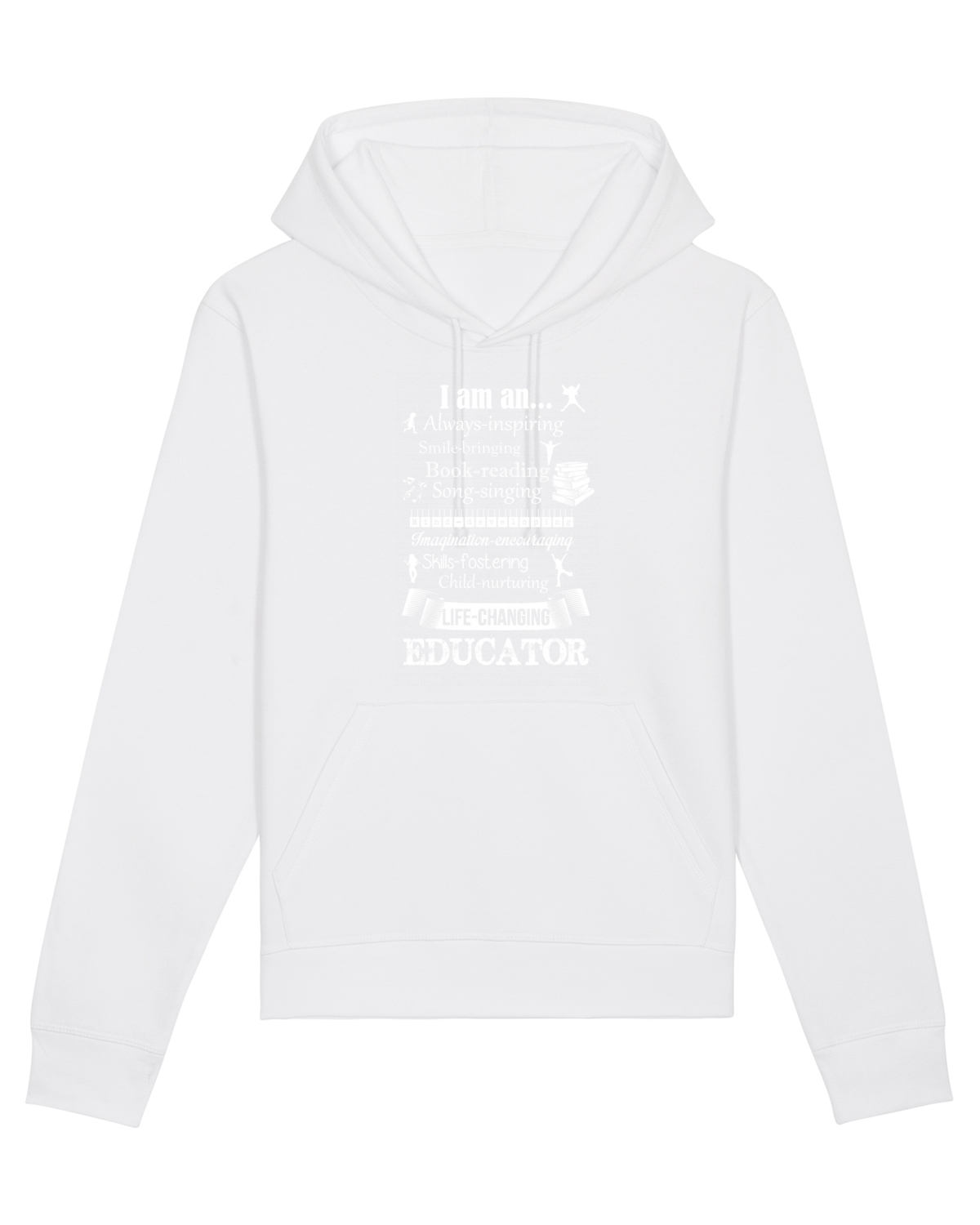 Hanorac Unisex Drummer White