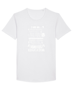 EDUCATOR Tricou mânecă scurtă guler larg Bărbat Skater