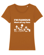 FANS Tricou mânecă scurtă guler larg fitted Damă Expresser