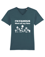 FANS Tricou mânecă scurtă guler V Bărbat Presenter