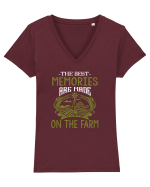 FARM Tricou mânecă scurtă guler V Damă Evoker