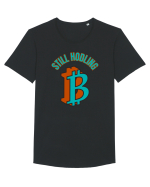 Still Hodling Tricou mânecă scurtă guler larg Bărbat Skater