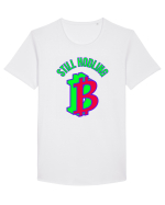 Still Hodling Tricou mânecă scurtă guler larg Bărbat Skater