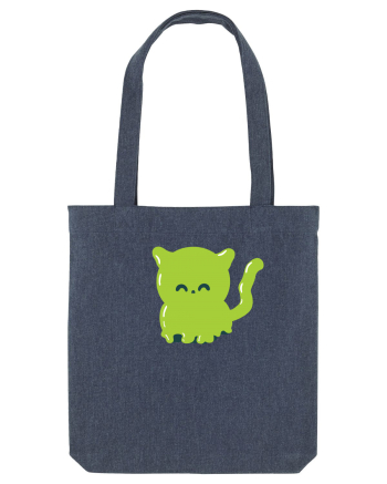 Ghost green kitty Sacoșă textilă